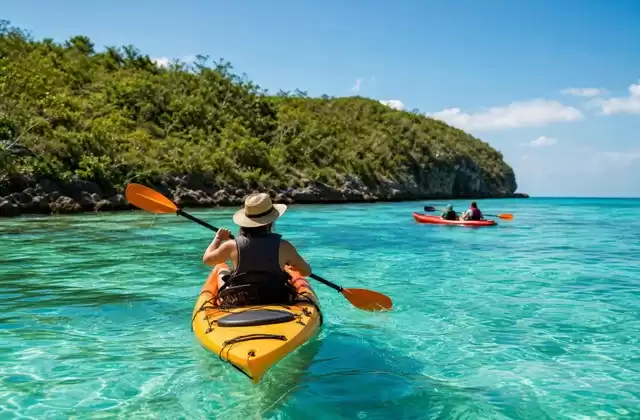 Kayak en la bahía